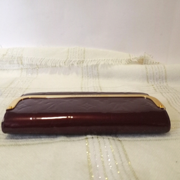 LOUIS VUITTON Rouge Fauviste Monogram Vernis Rossmore Wallet - Picture 7 of 16